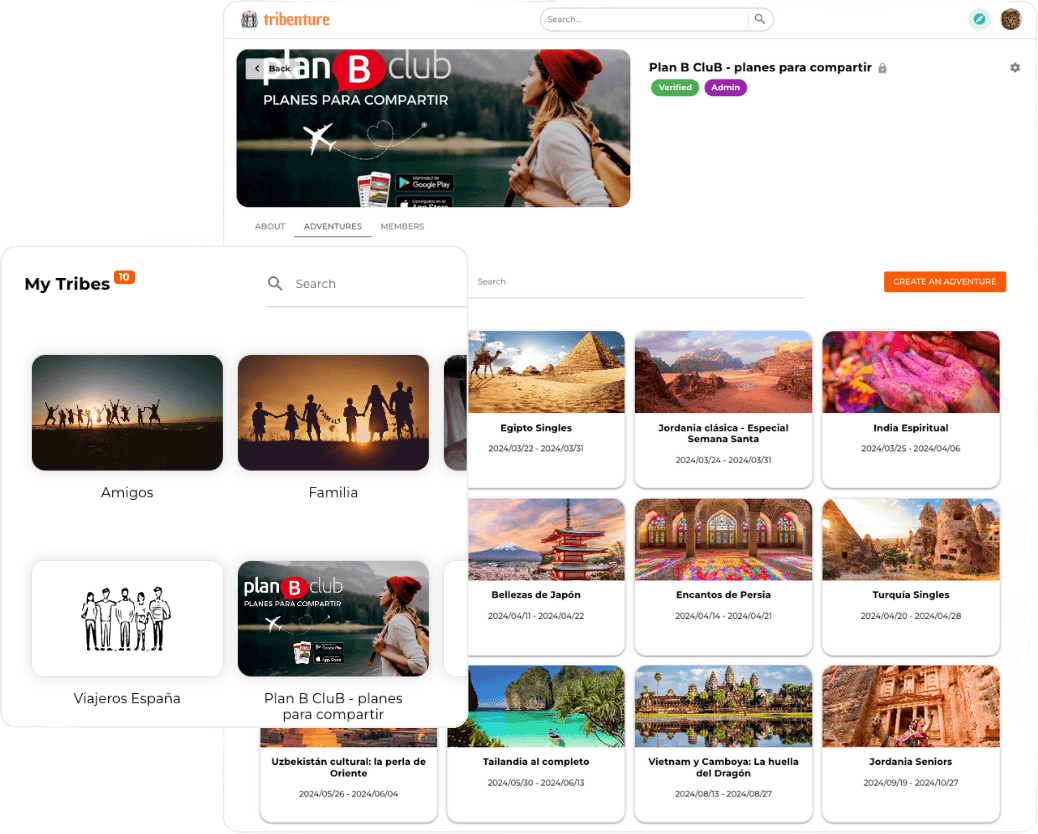 Community-driven trip templates and marketplace